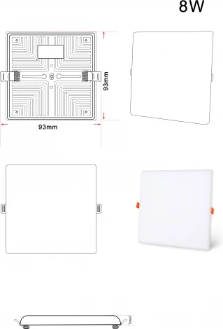Встраиваемый светодиодный светильник Zortes Cloud ZRS.57794.18