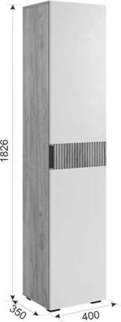 Гостиная Бери К1, цвет дуб крафт золотой/графит Mebelson (арт.ГК01Бери.2564)