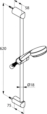 Душевой гарнитур Kludi Logo 3S 6836005-00