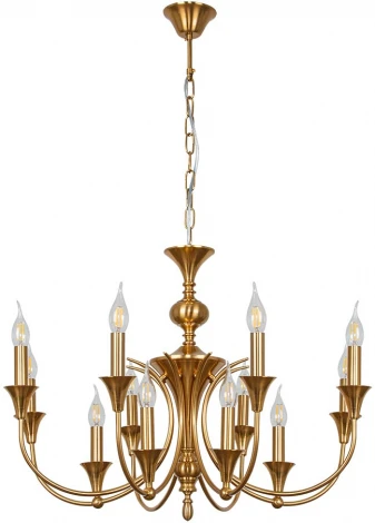 Подвесная люстра Arte Lamp Collinetta A4094LM-12PB (220V, на цепи, подсвечник, свеча)