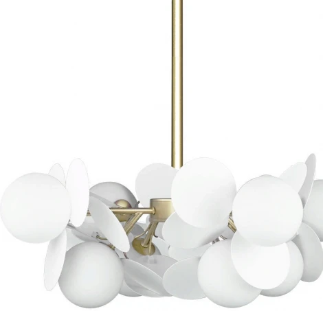 Потолочная люстра на штанге Loft IT Matisse 10008/8 white (220V, шарики)