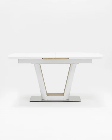 Стол обеденный Stool Group Атланта раскладной 160-200*90 глянцевый белый УТ000002660