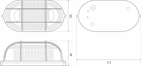 Настенно-потолочный светильник ЭРА НБП 04-60-002 в инд. упаковке НБП 04-60-002 черный