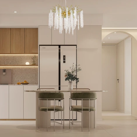 Подвесная люстра хрустальная Arte Milano Milano-1 23110.460.6.E14.A GD (220V, на тросе)