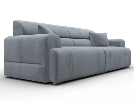 Диван прямой Лига-109 НПБ (ДСП,Фанера,Велюр/Серый) Лига Диванов 136489