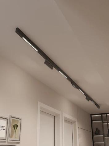 Трековая система в сборе магнитная накладная 48V 120W Hesby Lighting ElDeko HSBL_kompl_E007_NI4B3K