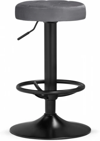 Барный стул Woodville Marun dark gray / black (Велюр) арт.15674