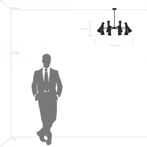 Потолочная люстра на штанге Lightstar Dumo 816087 (220V)