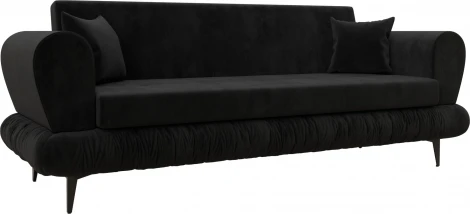 Диван-книжка Лига-045 (Черный/Велюр) Лига Диванов арт.122329