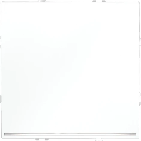 Проходной переключатель одноклавишный с подсветкой (белый матовый) Voltum S70 VLS010402