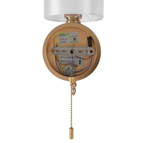 Бра Lumion Mikimito 8418/1W французкое золото/серый, металл/текстиль E27 40W 220V