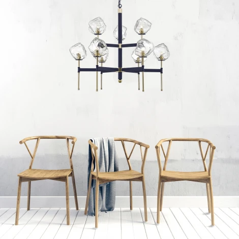 Подвесная люстра Simple Story 1104 1104-9PL (220V, на цепи)