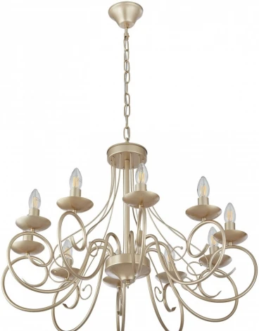 Подвесная люстра Arte Milano AM349159 349159/10 CG (220V, на цепи, подсвечник, свеча)