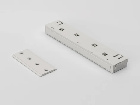 Коннектор прямой для накладных шинопроводов Lumker SY-LINK-CN-DS-WH