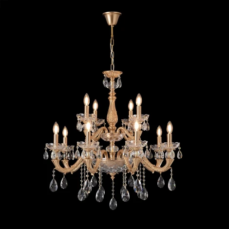 Подвесная люстра Crystal Lux ELIZABETH SP8+4 BRASS