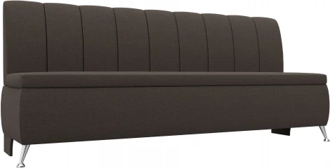 Диван кухонный прямой Кантри (Коричневый/Рогожка) Лига Диванов арт.123746