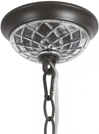 Подвесная люстра Crystal Lux ODELIS SP6 BROWN (220V, подвески, на цепи, подсвечник, свеча)