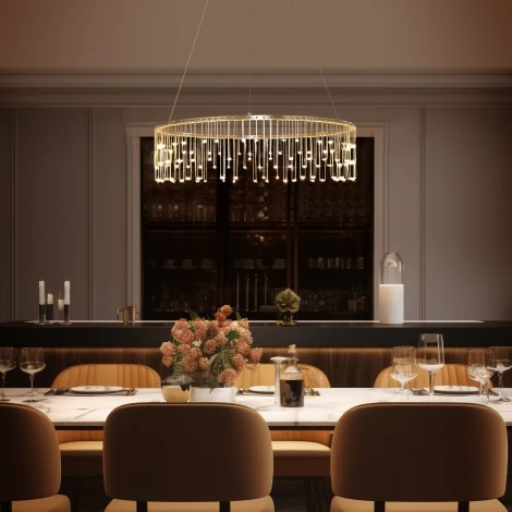 Подвесной светодиодный светильник Bogate's Firefly 454/1 (220V, на тросе, круглые)