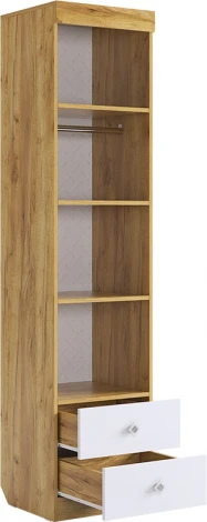 Форсаж Шкаф комбинированный (с ящ. 1-створчатый), цвет дуб крафт золотой/белый Mebelson (арт.MKF-02.2725)