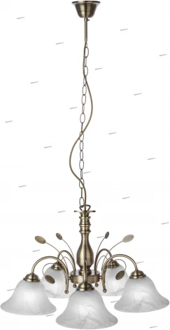 Подвесная люстра Globo 69007-5h (220V, на цепи, листья)