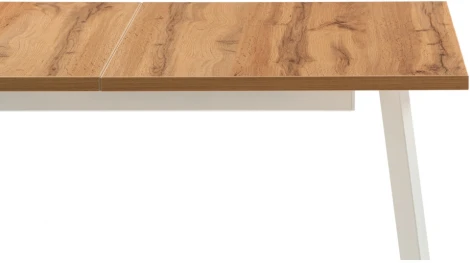 Стол раскладной Notta Колон Лофт 120 25 мм дуб вотан / белый матовый 489643