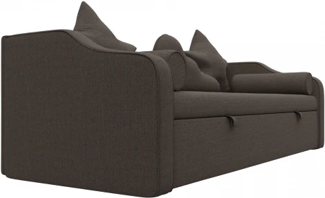 Диван детский прямой Рико (Коричневый/Рогожка) Лига Диванов арт.123680