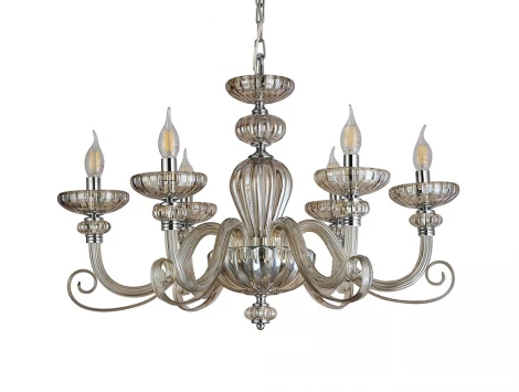 Подвесная люстра Newport Annette 8626/C chrome cognac