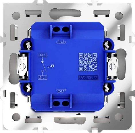 Выключатель одноклавишный с подсветкой (белый матовый) Voltum S70 VLS010202