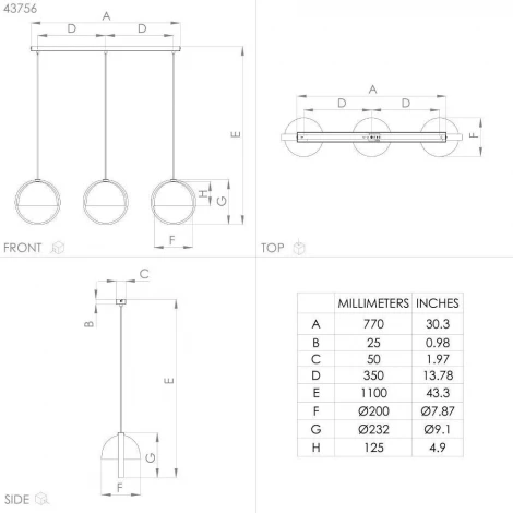 Подвесной светильник Eglo Callow 43756