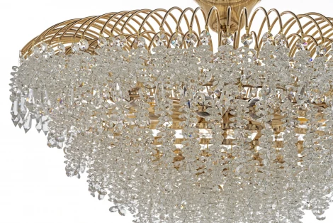 Потолочная люстра на штанге Arti Lampadari Imperia E 1.2.60.106 G (220V, хрусталь, круглые)