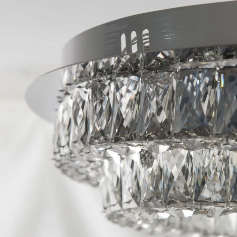 Потолочная люстра Eletto Olimpia EL330C80.1 (LED, 220V, хрусталь, пульт управления, круглые)