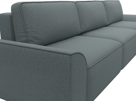 Диван угловой Лига-048 НПБ лонг Лига Диванов (Рогожка) арт.128486