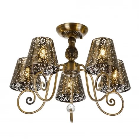 Потолочная люстра на штанге MyFar Luna MR1315-5C (220V, подвески)