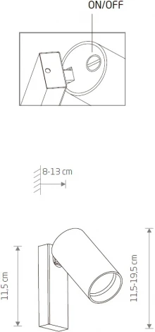 Спот с выключателем Nowodvorski Mono 7764 (220V)