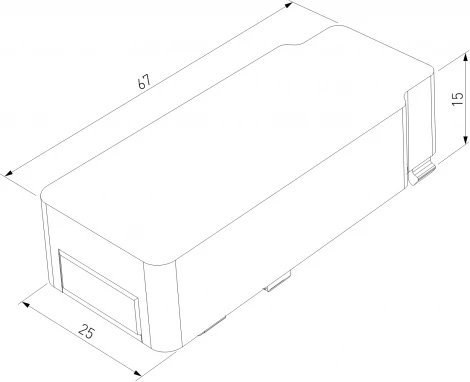 Ввод питания Elektrostandard Flat Magnetic черный 85001/00 (48V)