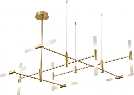 Потолочная люстра на штанге ST Luce SL1216.203.16 Матово золотистый/Белый G9 16*5W 4000K (220V, на тросе)