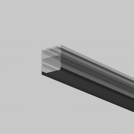 Рассеиватель для профиля 50×50 черный, 3 м Maytoni 642049