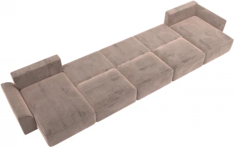 Диван п-образный Лига-048 НПБ МегаЛонг Лига Диванов (Велюр) арт.128330