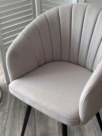 Стул МИШЕЛЬ 360 град. поворот. цвет B22 Серый, велюр / черный каркас M-City 64748