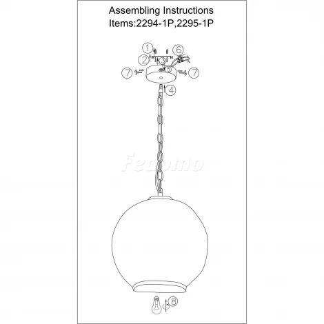 Подвесной светильник Favourite Bulla 2295-1P