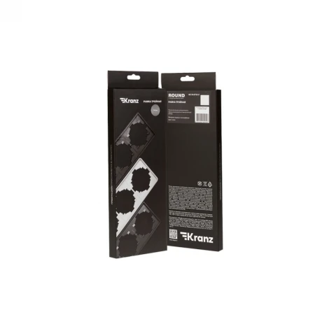 Рамка 3-постовая титан Kranz Round KR-78-0753-2