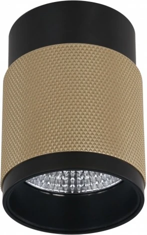 Точечный накладной светильник iLedex Delta 1955-10W-3000K-36 BK+BR (220V, круглые)