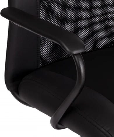 Компьютерное кресло игровое Tetchair STAFF (Исскуственая кожа,Ткань/Черный)