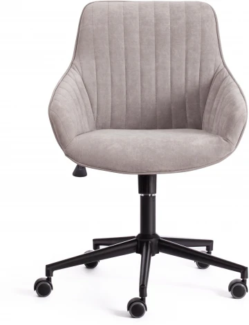 Компьютерное кресло игровое Tetchair DUBLIN (Велюр/Светло-серый)