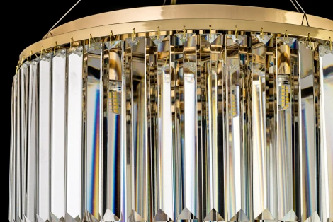 Подвесная люстра Arti Lampadari Enio E 1.5.D50.101 GP (220V, хрусталь, на тросе)