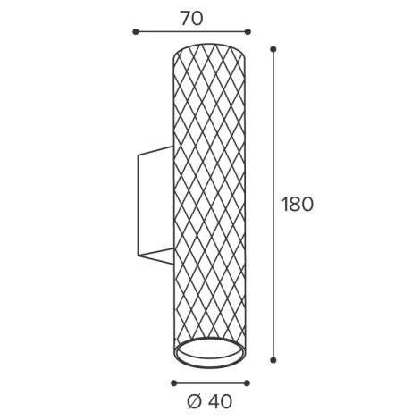 Светильник Wolta WSL-MR11/W17BG под лампу MR11 с цоколем GU10 Черный / золотой PICCOLE