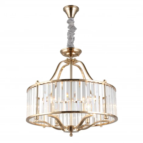 Подвесная люстра Aployt Romen APL.809.03.06 (220V, хрусталь, на цепи, свеча, круглые)