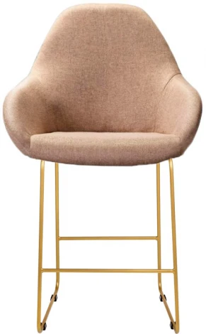 Стул полубар R-Home Kent Браун/Линк Золото