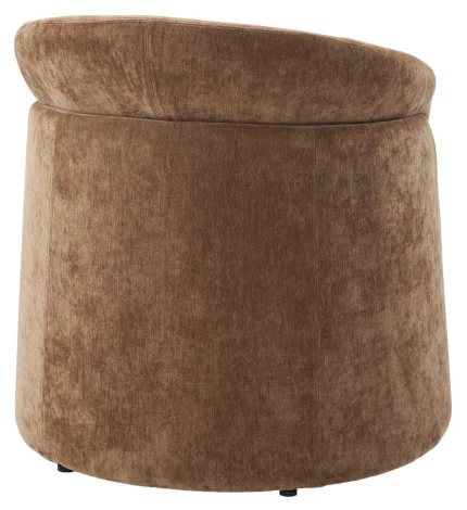 Кресло+оттоманка ХАГ (HUG) AT5139-13 Коричневый, ткань/ каркас металл в обивке, ®DISAUR M-City 64576