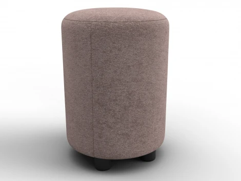 Пуф 001 (ДСП,Фанера/Пластик/Велюр/Бежевый) Лига Диванов 132348